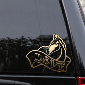 Horse Love Horseback Riding Vinyl Decal Sticker - Picture 1 of 2