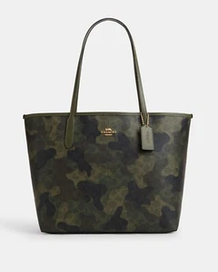 NWT Coach City Tote Bag In Signature Camo Print CV953 - Picture 1 of 18