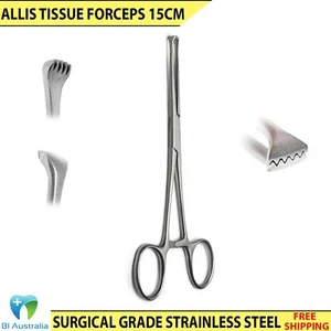 Allis Tissue Forceps Allis Intestinal and Tissue Grasping Forcep Streamlined New - Bild 1 von 4