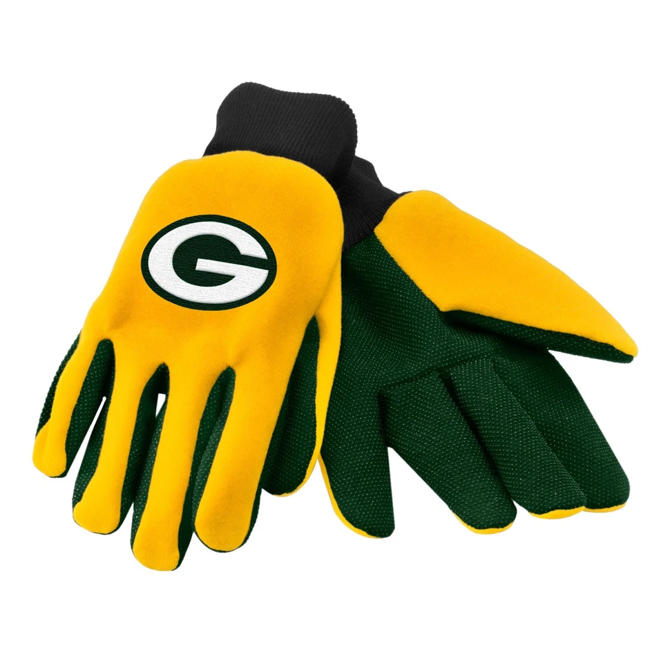 Forever Collectibles 74216 Green Bay Packers Colored Palm Sport Utility Gloves