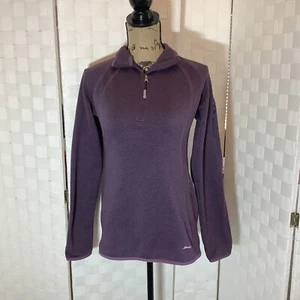 eddie bauer purple fleece sweatshirt small - Picture 1 of 7