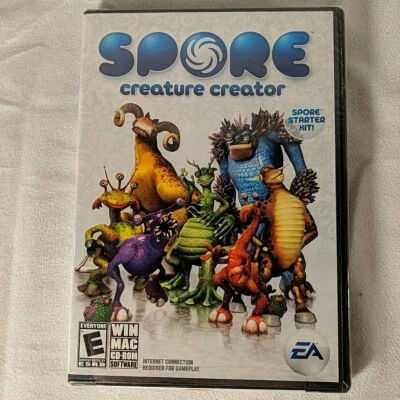 NEW SEALED EA Spore PC Video Game Creature Creator Cd-Rom Mac Win 2008 Rated E - Image 1 of 4