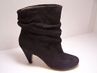Bakers Carline Womens Shoes Ankle Boots Black Medium Soft Wrinkle Boot Heel New