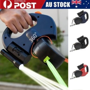 Retractable Reflective Dual Pet Leash Lead 360° Swivel Double Dog Walking Leash - Picture 1 of 21