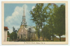 St Patricks Church Magog Quebec Postcard Vintage Canada Unposted - Picture 1 of 2