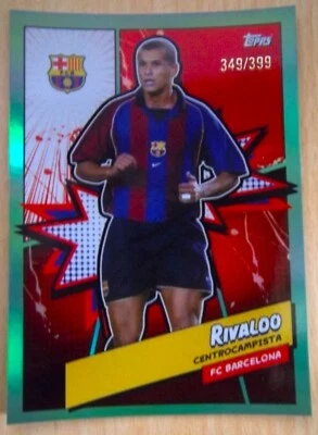 RIVALDO - HEROES AQUA /399  - BARH-1 - TOPPS 2023-24 FC BARCELONA FAN SET - Imagen 1 de 2