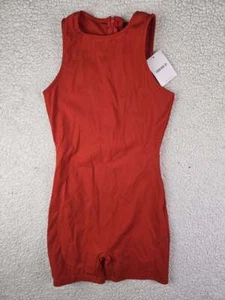 ¡NUEVO CON ETIQUETAS! Mono mameluco FOREVER 21 pequeño para mujer rojo activo ajustado sin mangas - Imagen 1 de 4