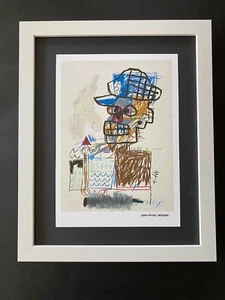 JEAN MICHEL BASQUIAT | SIGNED PRINT | MOUNTED IN NEW FRAME | READY FOR DISPLAY! - Picture 1 of 3