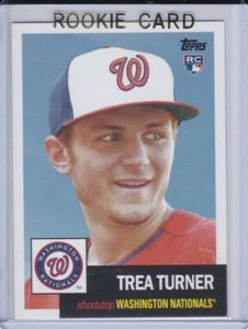 TREA TURNER ROOKIE CARD 2016 Topps Archives Baseball 1953 VINTAGE DESIGN RC! - Picture 1 of 2