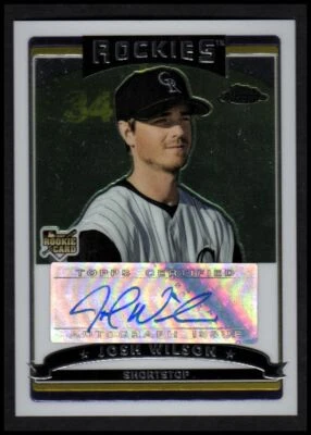 2006 Topps Chrome #351 Josh Wilson (RC) ROCKIES Rookie Auto - NM-MT - Image 1 of 2