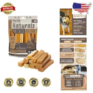 Premium Yak Cheese Chew Sticks - All Natural, Odorless Treats for Dogs 12 Count - Picture 1 of 10