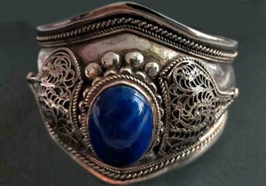 Antikes schönes Armreif mit Lapislazuli - Bild 1 von 5