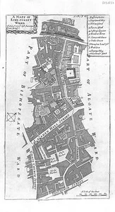 Antique maps, Blome, Lime Street Ward - Picture 1 of 1