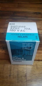 NEW Potter & Brumfield 614 KAP14AG 3 PDT 10A 120 V AC Relay - Foto 1 di 5