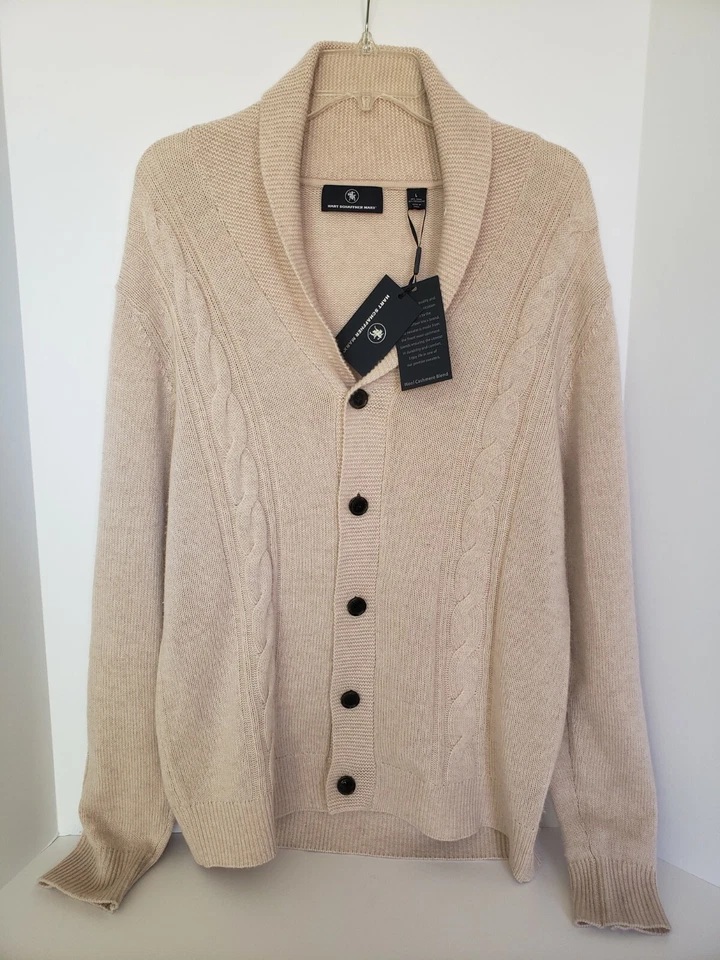 CÁRDIGAN HART SCHAFFNER MARX MEZCLA CACHEMIR/LANA L/S AVENA SUÉTER TALLA GRANDE NUEVO CON ETIQUETAS Foto 1 de 4