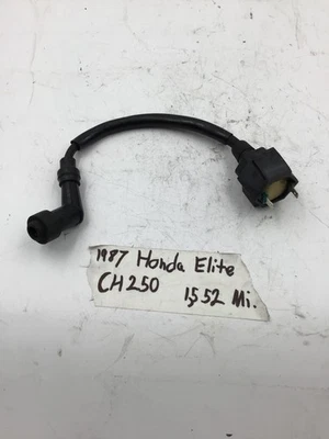 Cable de bobina de encendido OEM 1987 Honda Elite CH250 con tapa de bujía 30510-KT0-405 Foto 1 de 4