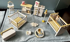 LOT BABY NURSERY & BABY Wood Doll House Furniture - Picture 1 of 16