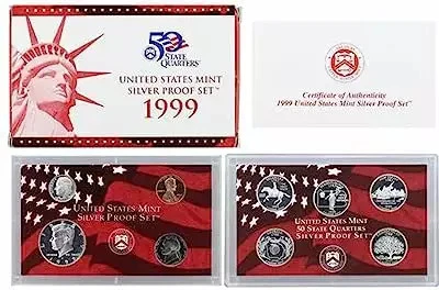 1999 Silver Proof Set - 9-Piece ($1.91 FV) - Set - Image 1 of 1