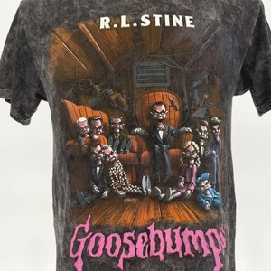 R.L. Camiseta Stine Goosebumps Slappy the Dummy Camiseta Negra Gráfica Para Hombres M - Imagen 1 de 5