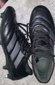 ADIDAS COPA 19.1 FG FOOTBALL BOOTS UK 9 black blue fusion skin - Picture 1 of 5