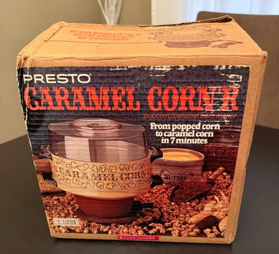 复古 Presto 焦糖玉米饼爆米花波普尔焦糖玉米机 已测试 可正常工作  — 第 1/4 张图片