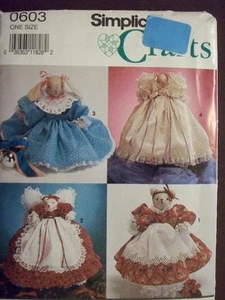 OOP Simplicity 7477 Topper per albero di peluche coniglietti pasquali modello da cucire orso bambole - Foto 1 di 1