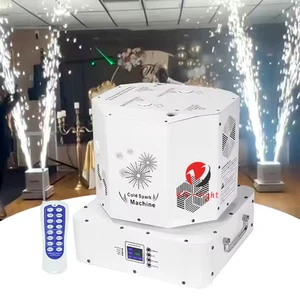 Wedding 1300W Double 360 Moving Head DMX Fireworks Fountain Cold Spark Machine - Picture 1 of 6