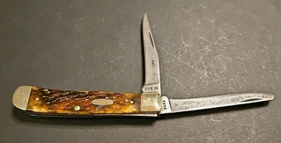 Case XX 1976 EE. UU. 6254 Trapper - 4 puntos - hueso jigged - cuchillo de trabajo de grado de usuario Foto 1 de 4