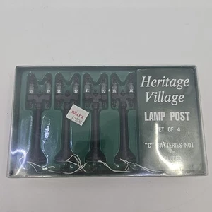 Department 56 Heritage Village Lamp Post Set Of 4 5996-0 - Picture 1 of 3