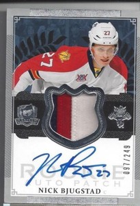 2013-14 Upper Deck The Cup /249 Nick Bjugstad #140 RPA Rookie Patch Auto RC