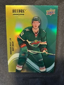 22-23 UD Allure Hockey Rookie Color Flow Yellow-Green SF-71 Matt Boldy