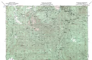 Glennville Quadrangle, California 1956 Topo Map USGS 15 Minute - Shaded - Picture 1 of 2