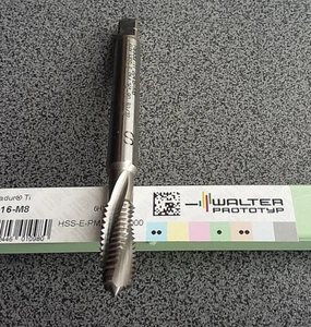 ¡Venta! Taladro roscado WALTER PROTOTYP PARADUR TI 20416-M8 6HX HSS-E-PM - Imagen 1 de 1