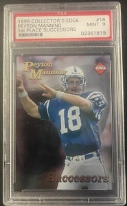 PEYTON MANNING COLTS 1998 EDGE 1ST PLACE SUCCESSORS #16 PSA 9 Rookie G24706 - Picture 1 of 2