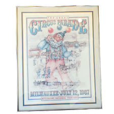 Milwaukee Great Circus Parade 1987 Poster Edition of 250 Signed Framed VTG