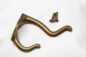 Vintage Clothes Hook, Coat Hook with two matching mounting screws - Picture 1 of 3