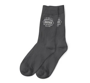 Brother Socks Gift for Birthday Christmas Greatest Present Idea Him Men Sock - Picture 1 of 12
