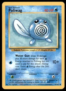 Pokemon Base Set Poliwag #059/102 - Picture 1 of 2