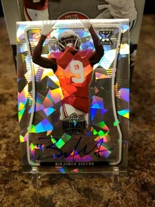 🔥BINJIMEN VICTOR LEAF METAL CRACKED ICE ROOKIE AUTO /30 OHIO STATE NY GIANTS🔥 - Picture 1 of 2