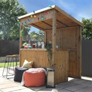 Mercia Garden Bar – Pressure Treated Wooden Outdoor Bar Shed Pub Unit - Picture 1 of 3