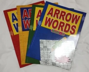 4 x A4 Pfeil Wörter Rätselbücher (Nr. 1-4) 75 verschiedene Rätsel - Bild 1 von 1