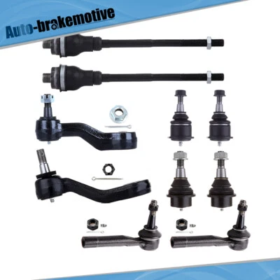 Suspension 10pcs Ball Joints Tie Rods Parts for Chevrolet Silverado 1500 4WD 4X4 - Image 1 of 4