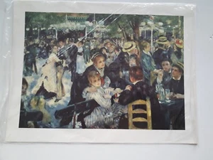 Stampa Riproduzione Le moulin de la Galette Auguste Renoir SIGILLATO - Picture 1 of 1