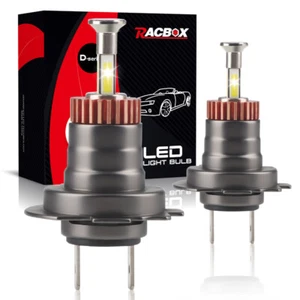 2x H7 LED Headlight Globes Bulbs Kit 4 sides 360 degree Light Beam 10000LM 60W - Picture 1 of 14