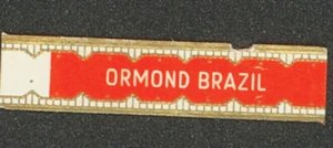 309AtN-BRASIL Vitola Antigua-Old Cigar Band ORMOND BRAZIL - Bild 1 von 3