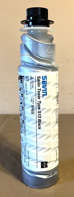 New SAVIN Product 9868 TYPE S13 Black Toner EDP Code 885530 Bottle - Image 1 of 3