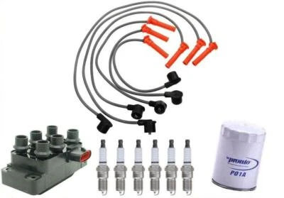 Spark Plug Wire Platinum Plugs Coil for Ford SOHC Vin E 4.0L Explorer 97-00 - Image 1 of 4