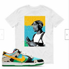 2 Pac Tee Shirt to Match Ben & Jerry's SB Chunky Dunky Shoes Tupac T Shirt NEW