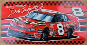 DALE WONHARDT JR #8 NASCAR CHEVY MONTE CARLO FIRMA DE MATRÍCULA DE PLÁSTICO - Imagen 1 de 1
