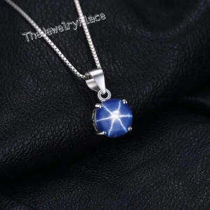 Genuine Blue Star Pendant in 925 Sterling Silver Lindy Star Necklace Infinity - Picture 1 of 3